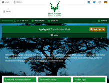 Tablet Screenshot of kgalagadipark.com
